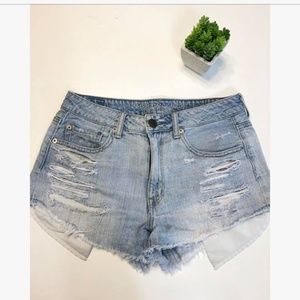 American Eagle - Hi Rise Festival Shorts Destroyed